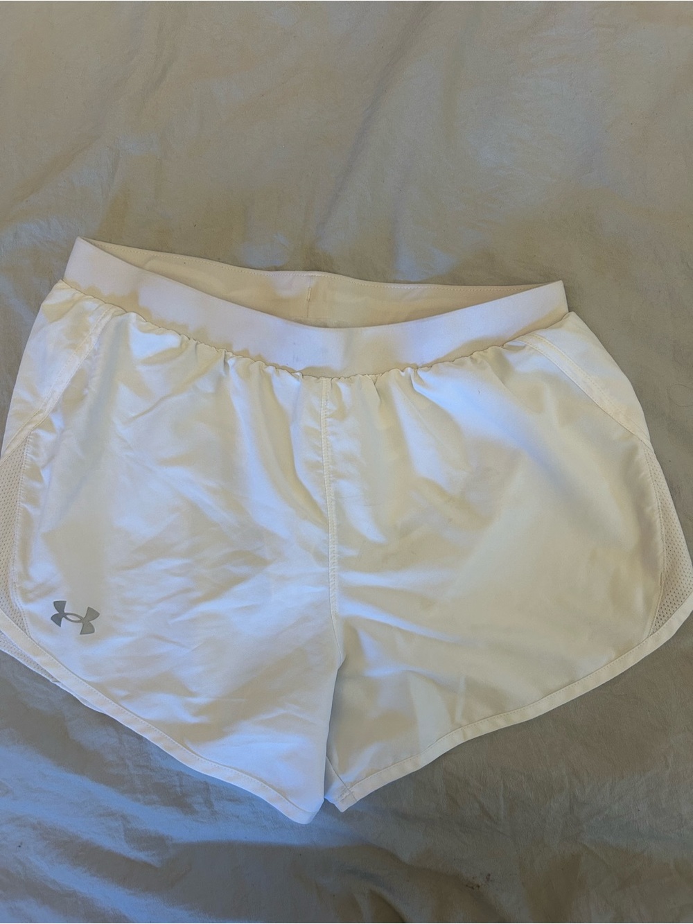 Under Armour White Women's Lightweight Athletic Shorts